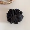 Scrunchie Duplo de Cetim Xadrez Simples e Elegante para o Trabalho, Elástico de Rabo de Cavalo, Acessório de Cabelo, Acessório de Cabelo Estilo Coreano