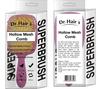 Peine de malla, peine hueco para masaje del cuero cabelludo, peine de plástico de doble uso húmedo y seco, peine de dientes anchos para peinar el cabello, peine esponjoso, venta al por mayor