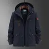 Abrigo acolchado de algodón para hombre de longitud media, forro polar de invierno, engrosado, cálido y a prueba de frío, talla grande, abrigo acolchado de algodón, a prueba de viento e impermeable, ropa de carga, chaqueta acolchada de algodón