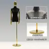 Loja de Roupas Estilo Coreano Manequim para Exposição de Roupas Manequim Feminino de Camurça Meio Corpo Suporte para Manequim Suporte de Exposição de Corpo Humano Completo
