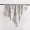 Lenço Quadrado de Alta Qualidade com Estampa Paisley para Mulheres, Lenço de Cintura Estampado da Moda, Lenço Versátil de Poliéster com Estampa de Bolinhas e Leopardo