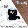 Clip Acrílico PP de Gato Negro Pequeño de Doble Cara, Clip de Caricatura Lindo para Agenda, Clip Multifunción para Foto, Recibo, Nota, Mensaje