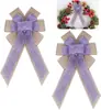 Decoração de Festa para Interior e Exterior Suprimentos de Natal Laço de Algodão Recheado Estrutura de Algodão Recheado Laço com Borda Dourada Decoração Pendente