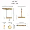 Puente Colgante para Loro de Venta Caliente Transfronteriza Columpio Soporte para Afilar Garras Juguete de Madera de Pimienta Escarchada Puente de Salto Suministros para Periquitos Accesorios para Pájaros