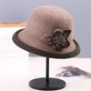 2020 nuevo sombrero de moda para mujer, sombrero de lavabo de cara redonda versátil para otoño e invierno, sombrero de pescador de punto rizado de moda de estilo coreano
