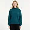 Comercio Electrónico Transfronterizo de Amazon Marca de Moda MAX Auténtico Mismo Estilo Color Sólido Cuello Medio Cuello Redondo Corte Holgado Suéter Tejido Mujer