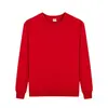Sudadera de Terciopelo con Cuello Redondo de Algodón Puro para Otoño e Invierno Traje de Felpa de Color Sólido con Estampado de Logo para Primavera y Otoño Camisa Publicitaria Ropa para Trabajo en Grupo