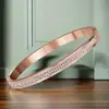 Pulseras Transfronterizas de Acero de Titanio Europeas y Americanas para Niñas, Gama Alta y Sin Decoloración, Nuevas Pulseras de Acero Inoxidable, Joyería y Accesorios para Manos al por Mayor