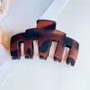 Pinza para el pelo grande con estampado de leopardo transfronterizo, Pasador versátil y elegante para mujer, Sensación de alta gama, Pinza de tiburón Accesorio para el cabello al por mayor