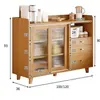 Aparador estilo japonés, montado en la pared, mueble de té integrado para sala de estar, mueble de almacenamiento de cocina, armario de almacenamiento, cómoda, armario de almacenamiento