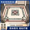Alfombrilla Personalizada para Piso de Ascensor Cabina Piso PVC Alfombrilla para Ascensor Textura Mármol Imitación Resistente al Desgaste Impermeable Retardante de Llama Alfombra de Plástico