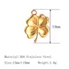 Colgante Transfronterizo Nuevo de Acero Inoxidable para Mujer, Simple y Natural Sol Mariposa DIY Accesorio Pequeño Joyería, Electroplateado al Vacío