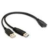 Fabricantes de origen al por mayor cable de extensión USB 2.0 macho a hembra uno a dos USB computadora divisor de energía uno a dos