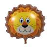 [Heng Yue] Desenho animado médio animal cabeça balão terno leão tigre macaco cabeça burro forma aniversário balão de filme de alumínio