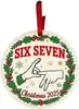 Bestseller Transfronteiriço Sixseven Papai Noel Decorações de Natal em Acrílico Decorações Divertidas de Meme Digital