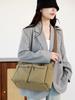 2025 Nova Bolsa de Ombro Grande Capacidade Lona Viagem Moda Casual Simples Bolsa Transversal Mochila de Trabalho Estilo Coreano Feminina