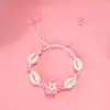 Pulseira Tecida à Mão de Flor de Argila Macia Fresca Estilo Versátil Moda Europeia e Americana Transfronteiriça Direto do Fabricante Presente para Melhor Amigo