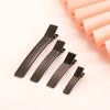 Pinza para el Cabello de Doble Diente DIY Engrosada y Ensanchada Pinza de Pato, Negro Electroforético Hecho a Mano Accesorios para el Cabello DIY Venta al por Mayor