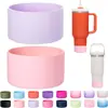 Funda Térmica de Silicona para Taza, Antideslizante, Resistente a Altas Temperaturas, Funda Protectora Térmica para Taza de Vidrio, 7.5cm/9cm, Aislamiento Térmico y Anti-Escaldaduras