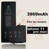 Adequado para Bateria Embutida da Apple, Bateria do iPhone 11 Pro Max, Bateria Grande Durável de 3969mAh