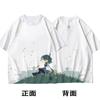 2021 transfronterizo Nuevo Dibujo Animado Dibujo Animado Impresión digital 3D moda casual manga corta camiseta de hombre y mujer