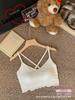 Primavera y Verano Ropa Interior Sexy Chaleco Copa de Látex Fija Íntimos Femeninos Cómodo Hermoso Espalda Suspbottomer Bottoming Brasier