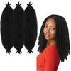 Fabricante de pelucas Xuchang oruga de desgarro manual Primavera Afro twist rizado conjunto de tres piezas