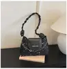 Bolsa da moda de ombro único cor sólida, design estiloso e versátil, nova bolsa quadrada pequena de alta qualidade francesa para o dia a dia, bolsa de ombro para mulheres