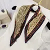 Lenço de Seda Coreano Fácil de Cuidar e Resistente a Amassados, Lenço Decorativo Pequeno para Pescoço com Padrão Paisley Listrado Bolinhas Diamante Fashion Retrô, Lenço de Cabeça, Lenço