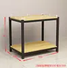Expositor de ponta de gôndola de supermercado mesa promocional para bebidas lácteas expositor de mesa prateleira de aço e madeira caixa de presente espessada piso para artigos de higiene pessoal