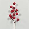 Planta Artificial Navidad Fruto Rojo Bayas de Espuma 12 Ramas de Frutos Rojos Fruta de la Prosperidad Fruta de la Fortuna Planta Verde Decorativa