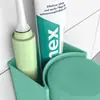 Portacepillos de dientes de pared estante de almacenamiento para inodoro sin perforaciones organizador de vaso para enjuague bucal portacepillos de dientes RS-7589