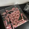 Caja de Flores de Acrílico de Alta Transparencia para CD, Caja de Regalo de Flores Eternas Tipo Deslizante, Marco de Fotos Transparente con Flores Secas, Caja de Recuerdos para Bodas, Personalizable