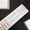 Puntas de Uñas Artísticas Simples Transparentes Estilo Ojo de Gato Anchas Tiras Pre-hechas 30 Piezas Por Tamaño Uñas Portátiles Fábrica Directa Personalización