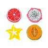 Micro-paisagem criativa simulação laranja fatiada kiwi abacaxi fruta DIY decoração saco surpresa acessórios pequenos enfeites