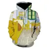 Moda de Comercio Exterior 2024 Sudadera de Moda con Estampado 3D