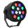 Luz Mini Par LED de Plástico Transfronteriza de 12 Piezas con Control de Sonido, Luz Par a Todo Color para Bodas, Bares, Iluminación de Fondo e Iluminación de Escenario
