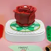 Presente do Festival do Meio do Outono Papel de Anotação Estéreo 3D Escultura em Papel Calendário Rosa Vermelha Criativo Lembrança da Reunião Anual de Negócios