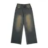 Ropa para Hombre Maple House / Nueva Colección Primavera y Otoño 2026: Jeans de mezclilla estilo retro, pierna recta para hombre, corte holgado, estilo americano, pantalones largos versátiles, modernos