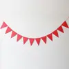 Bandera Triangular con Patrón de Onda Bronceada Bandera de Arreglo de Cumpleaños Bandera Banner Decoración de Fiesta de Festival Fondo Accesorios Bandera Triangular