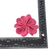 Nova flor de tecido bordada à mão cor sólida fundo plano flor flor para sapatos e chapéus diy flor decorativa para sapatos flor para chapéu acessórios de cabelo infantis