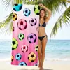 Toalla de Playa Rayada Jit para Dropshipping Transfronterizo en Amazon Temu, Toalla de Baño de Playa de Microfibra Estampada Digitalmente