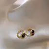 Pendientes Redondos Huecos Dorados Estilo Nuevo 2026 para Mujer, Simples, Ligeros, Lujosos, de Gama Alta, Elegantes, Pendientes Pequeños y Exquisitos