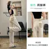 Calça Jeans Wide Leg da Moda Feminina Primavera e Outono 2024 Outono Novo Cintura Alta Emagrecimento Pequena Estreita Reta