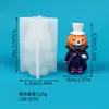 Molde de calabaza fantasma de Halloween más vendido, molde de linterna de calabaza de resina con vela de calabaza perfumada, 3 piezas