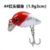 Mini Minnow 1.9g Micro Señuelo de Hundimiento Lento Señuelo de Pesca en Arroyos para Crappie, Trucha, Lobina y Perca