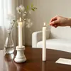 Molde de silicone para base de vela longa listrada com contas estilo ins Chunqi Molde DIY para base de vela longa