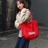 2026 Nova Bolsa Tote de Lã Reversível Estilo Ins Outono e Inverno, Bolsa de Ombro Casual, Bolsa de Compras de Grande Capacidade, Tendência