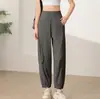 Pantalones Deportivos Jogger Casuales de Nylon con Sensación de Segunda Piel de Cintura Alta para Mujer, Holgados para Exteriores, Profesionales para Correr, Fitness, Yoga en Verano