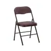 Evento de Exposición de Capacitación de Oficina Asiento Silla Plegable de Metal Electrochapado Silla Simple para Computadora Silla Plegable para el Hogar con Respaldo
